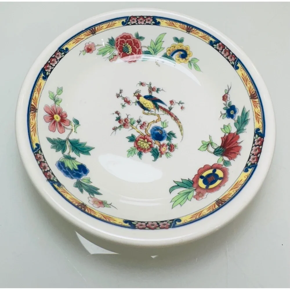 Syracuse China Oriental Bird of Paradise Fruit Bowls Set of 2 Restaurant Ware